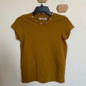 Madewell Daisy Embroidered Vintage Shrubken Tee